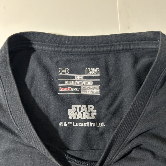 Star Wars Mens L Boba Fett Bounty Hunter Under Armour T-shirt Loose Heatgear - Picture 6 of 12